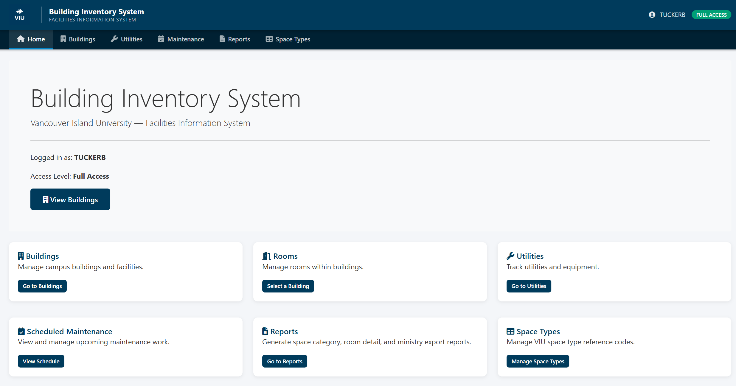 Building Inventory System screenshot